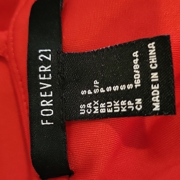 FOREVER 21 small red cutout mini dress - Picture 3 of 3